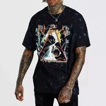 Men's Oversized T-Shirt - Customized All Over Print Washed Cotton Tee