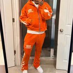 Unisex Tracksuit Set - Custom Print Essential Acid Washed Sweat Suit