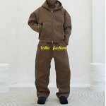 Unisex Tracksuit Set - Winter Boxy Heavyweight Cotton Tech Fleece Suit