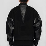 Men's Leather Jacket - OEM High Quality Embroidery Motorcycle Streetwear Coat