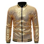 Men's Sequin Jacket - Full Customize Football Mardi Gras Sparkly Outerwear