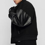 Men's Leather Jacket - OEM High Quality Embroidery Motorcycle Streetwear Coat