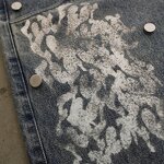 Men's Denim Shorts - High Quality Double Waist Distressed Crystal Jorts