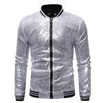 Men's Sequin Jacket - Full Customize Football Mardi Gras Sparkly Outerwear