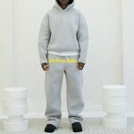 Unisex Tracksuit Set - Winter Boxy Heavyweight Cotton Tech Fleece Suit