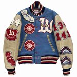 Men's Varsity Jacket - OEM Chenille Patch Leather Sleeve Letterman Coat