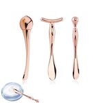 Cosmetic Spatula - Luxury Gold Colored Metal Eye Face Cream Mixing Spoon