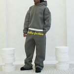 Unisex Tracksuit Set - Winter Boxy Heavyweight Cotton Tech Fleece Suit