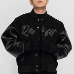 Men's Leather Jacket - OEM High Quality Embroidery Motorcycle Streetwear Coat