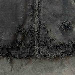 Unisex Zip Up Hoodie - Winter Acid Wash Oversize Distressed Black Sweatshirt