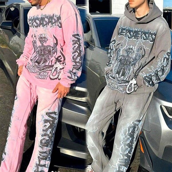 Men's Tracksuit Set - Custom Cortiez Retro 400Gsm Cotton Sweat Suit