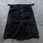 Men's Cargo Jorts - Unisex Low-Rise Rhinestone Camo Streetwear Shorts