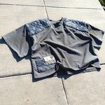 Men's Cropped T-Shirt - Wholesale Organic Cotton Acid Wash Streetwear Tee