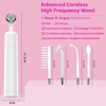 High Frequency Wand Manufacturer - Electrotherapy with 7 Heads for Acne & Fax