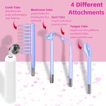 High Frequency Wand Manufacturer - Electrotherapy with 7 Heads for Acne & Fax