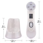 EMS RF Face Massager - Skin Rejuvenation Light Therapy Anti Aging Tool