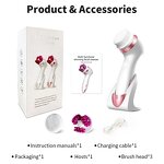 Facial Cleansing Brush - 3 in 1 Sonic Wireless Silicone Face Cleaner Tool