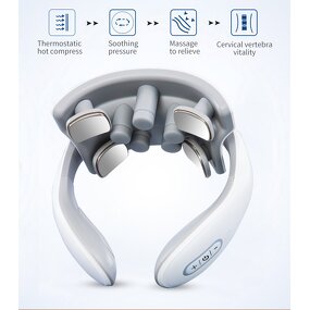 Neck Shoulder Massager - 15 Levels Low Frequency Pulse Heating EMS Tool