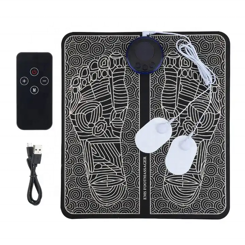 EMS Foot Massage Mat - Wireless Remote Control Muscle Stimulator Pad