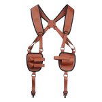 Leather Gun Holster - Tactical Concealed Carry Hunting Self-Defense Bag
