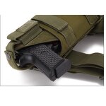 Leather Shoulder Holster - Tactical Adjustable Concealed Carry Magazine Holder