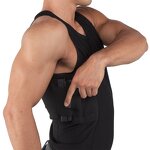 Tactical Concealment Tank Top - Men Mesh Black All Seasons Holster Vest