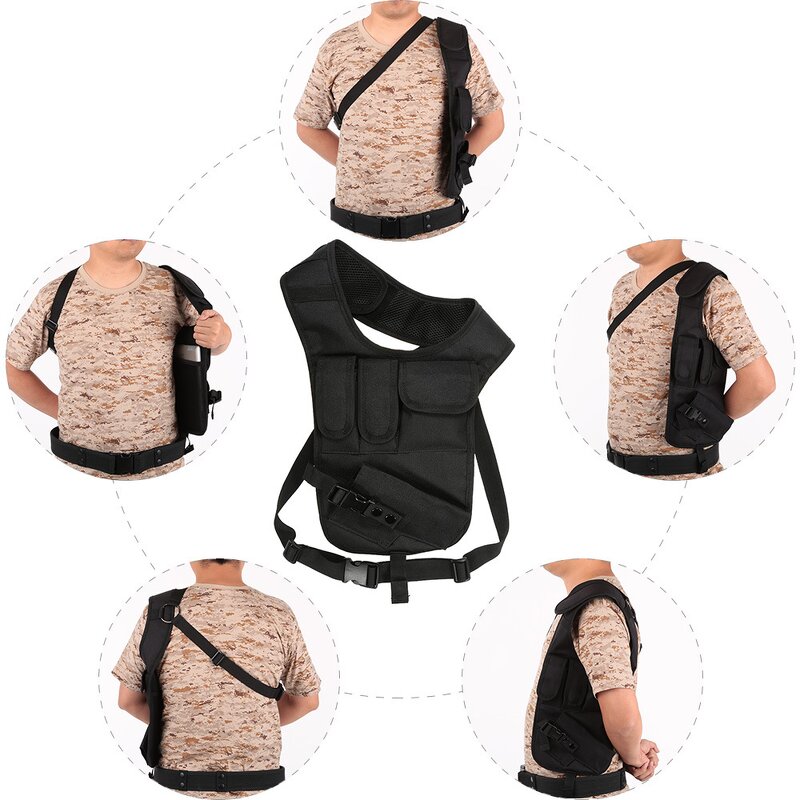 Tactical Chest Holster - Manufacturer Waterproof Underarm Gun Pouch with Magazine