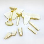 DOMI Jade Roller Set - Natural Double Head Waterproof Gift Box Packaging