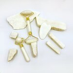 Jade Roller Gua Sha Set - Facial Neck Wrinkles Natural Massage Stone Tool