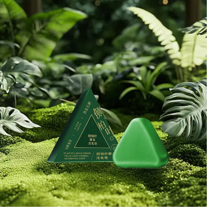 Multiflorum Hair Soap - NEW Nature Green Triangle Black Ganoderma 120g