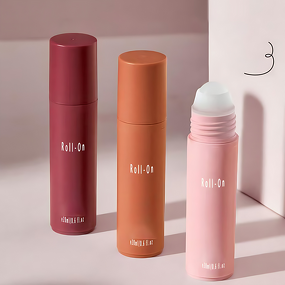 Refillable Roll-On Deodorant - Trendy Quick-Drying Aluminum Free Natural