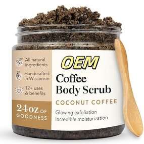 Ginger Turmeric Body Scrub - Alpha Arbutin Wholesale Brightening Wash