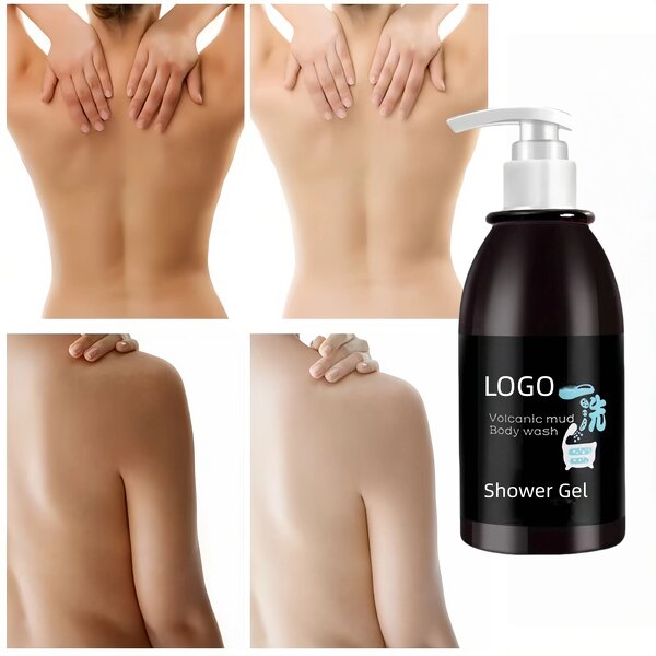 Volcanic Mud Shower Gel - Organic Whitening Scrub Lightening Deep Clean