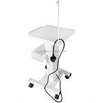 Metal Beauty Salon Trolley - Professional OEM Power Socket Mobile Spa Cart