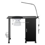 Nail Care Manicure Desk - Manufacturer Low Price Black Table Dust Collector