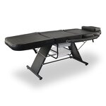 Three-Section Massage Bed - Luxury Foldable Synthetic Leather Salon Furniture