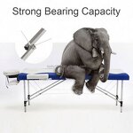 Foldable Beauty Massage Table - Thickened Steel Tube Portable Home Salon Bed