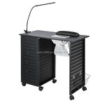 Nail Care Manicure Desk - Manufacturer Low Price Black Table Dust Collector