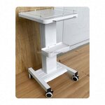 Stainless Steel Salon Trolley - OEM Wholesale Three-Layer 4 Wheels Cosmetic Cart