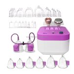 Chest Massager Vibrator - Breast Care Booty Lift Vacuum Cupping Stimulation