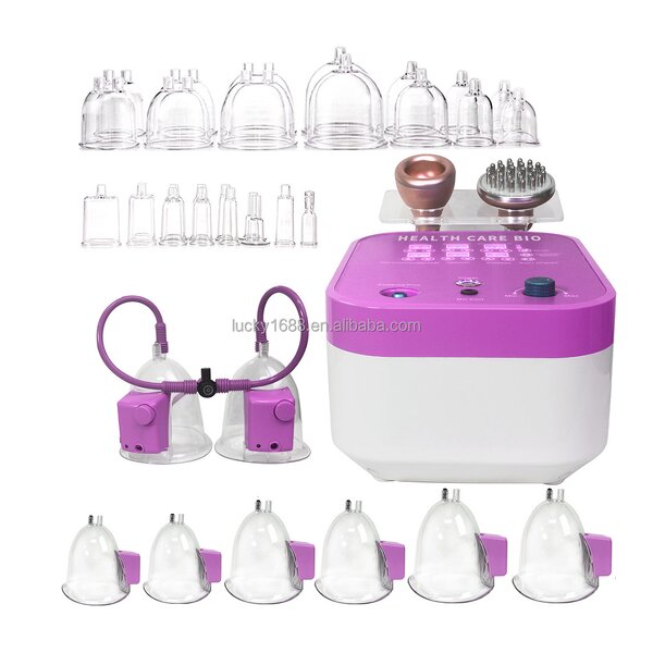 Chest Massager Vibrator - Breast Care Booty Lift Vacuum Cupping Stimulation
