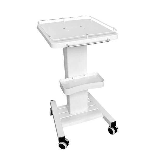 Stainless Steel Salon Trolley - OEM Wholesale Three-Layer 4 Wheels Cosmetic Cart