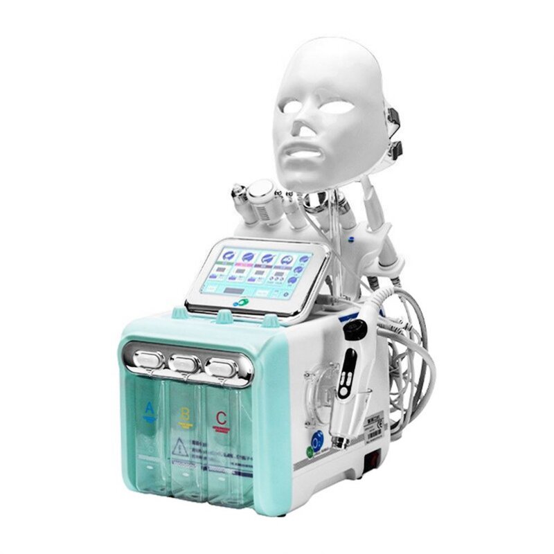 8 in 1 Hydro Facial Machine - Small Bubble Aqua Peeling LED Mask Rejuvenation