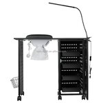 Nail Care Manicure Desk - Manufacturer Low Price Black Table Dust Collector