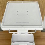 Stainless Steel Salon Trolley - OEM Wholesale Three-Layer 4 Wheels Cosmetic Cart