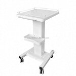 Stainless Steel Salon Trolley - OEM Wholesale Three-Layer 4 Wheels Cosmetic Cart
