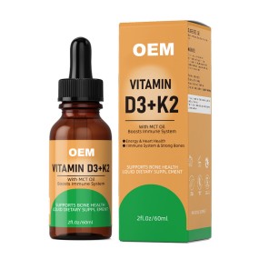 Vitamin D3 K2 Drops Manufacturer - OEM Private Label High Quality Liquid Drops for Immune System Strengthening