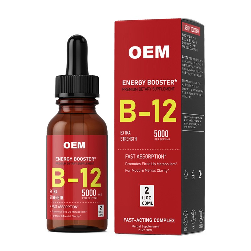 Vitamin B12 Drops - OEM Liquid Supplement Metabolism