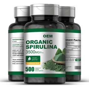 Spirulina Tablets Factory - OEM Bulk Health Food Spirulina Powder Tablets Customizable Private Label