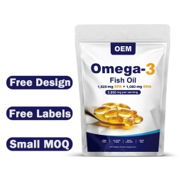 Omega 3 Fish Oil Manufacturer - Triple Strength Omega 3 Fish Oil Gluten-Free Supplement with EPA DHA